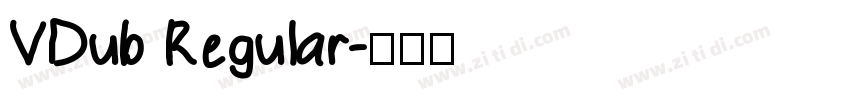 VDub Regular字体转换